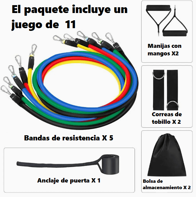 Kit De Bandas De Resistencia Tubulares + Envió Gratis